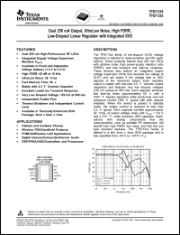 Click here to download TPS71319DRCTG4 Datasheet