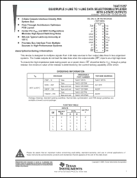 Click here to download 74AC11257PW Datasheet