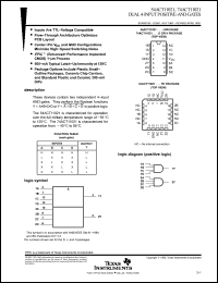 Click here to download 74ACT11021N Datasheet