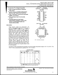 Click here to download 74ACT11109N Datasheet