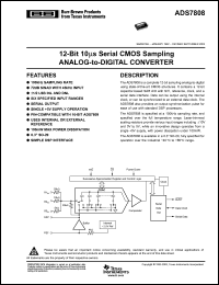 Click here to download ADS7808UB/1KE4 Datasheet