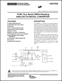 Click here to download ADS7809UE4 Datasheet