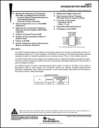 Click here to download BQ2019PWRG4 Datasheet