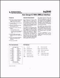 Click here to download BQ2040SN-D111TRG4 Datasheet