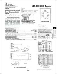 Click here to download CD40257BEE4 Datasheet