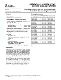 Click here to download CD74HCT367MTE4 Datasheet