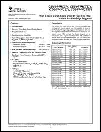 Click here to download CD74HC374EE4 Datasheet