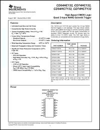 Click here to download CD74HC132M96E4 Datasheet