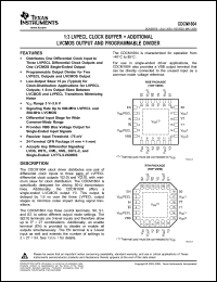 Click here to download CDCM1804RGETG4 Datasheet