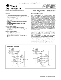 Click here to download CY74FCT162646ET Datasheet