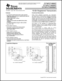 Click here to download CY74FCT162H952ET Datasheet