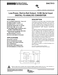 Click here to download DAC7513E/250G4 Datasheet