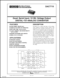 Click here to download DAC7715UB/1K Datasheet