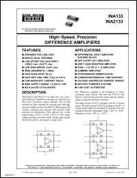 Click here to download INA2133UA/2K5E4 Datasheet