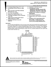 Click here to download MSP430C323 Datasheet