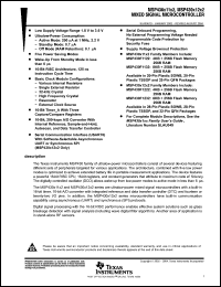 Click here to download MSP430F1232IPWR Datasheet