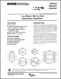 Click here to download OPA4347EA/2K5G4 Datasheet