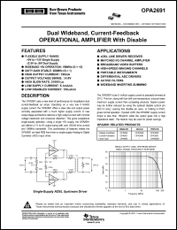 Click here to download OPA2691IDG4 Datasheet