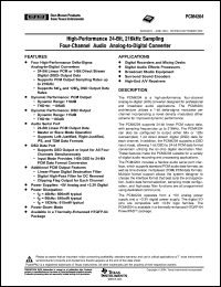 Click here to download PCM4204PAPTG4 Datasheet