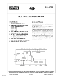 Click here to download PLL1700EG Datasheet