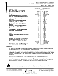 Click here to download SNJ54LVTH16952WD Datasheet