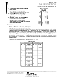 Click here to download SN74ALS870DWRE4 Datasheet