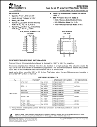 Click here to download SN74LVC139ARGYRG4 Datasheet