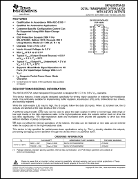 Click here to download SN74LVC573AQDWRQ1 Datasheet