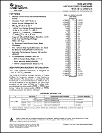 Click here to download 74LVCH16952ADGGRE4 Datasheet