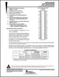 Click here to download 74LVCZ16240ADGVRE4 Datasheet