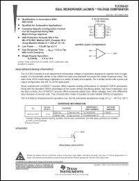 Click here to download TLC393QDRQ1 Datasheet