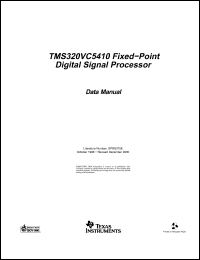 Click here to download TMS320VC5410ZGW100 Datasheet