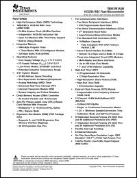 Click here to download TMS470R1A384PGET Datasheet