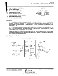 Click here to download TPA152DG4 Datasheet