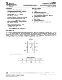 Click here to download TS5A4624DCKTE4 Datasheet