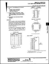 Click here to download SN74F151N Datasheet