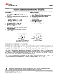 Click here to download TL4050B41QDCKTG4 Datasheet