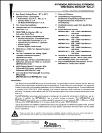 Click here to download MSP430F2013TPW Datasheet