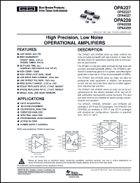 Click here to download OPA4227UAG4 Datasheet