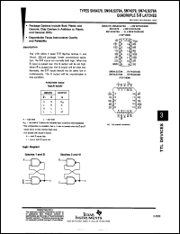 Click here to download SN74LS279N1 Datasheet