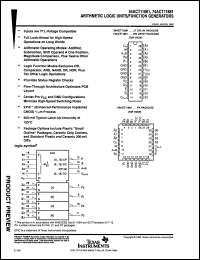 Click here to download SNJ54ACT11881J Datasheet