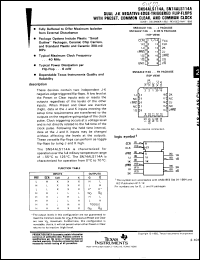 Click here to download SNJ54ALS114FH Datasheet