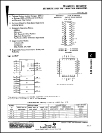Click here to download SNJ54AS1181FK Datasheet
