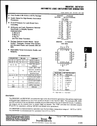 Click here to download SN74F381N Datasheet