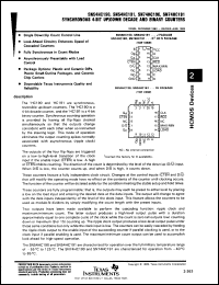 Click here to download SN74HC190NP1 Datasheet