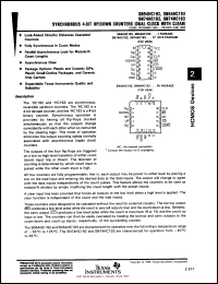 Click here to download SNJ54HC192J Datasheet