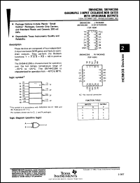 Click here to download SNC54HC266FK Datasheet
