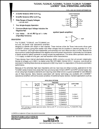 Click here to download TLC252CJG Datasheet