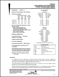 Click here to download TMS44410-80SD Datasheet