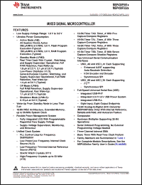 Click here to download MSP430F5527IPNR Datasheet